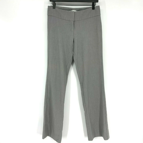 Kenneth Cole New York Dress Pants Womens 4 Average Gray Straight Leg Mid Rise - Picture 1 of 7